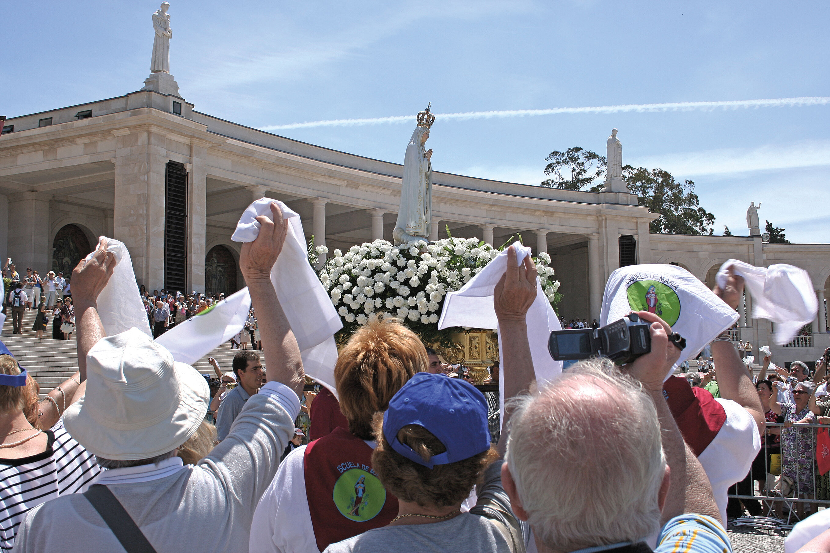 Pelgrims in Fatima